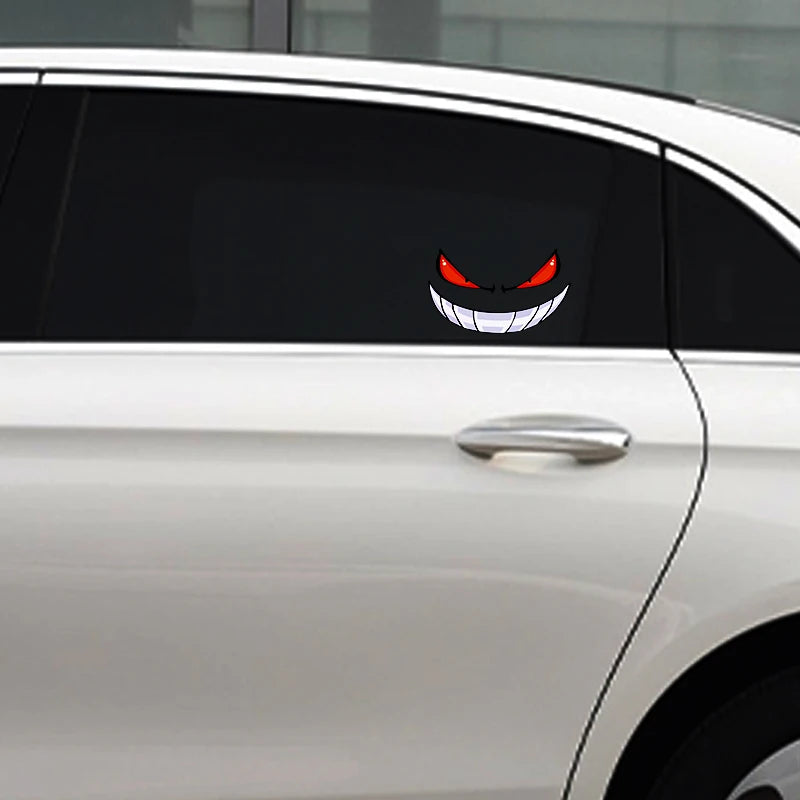 Funny and fun stickers, devil stickers, reflective and waterproof effects suitable for car, truck, motorcycle fuel tank caps
